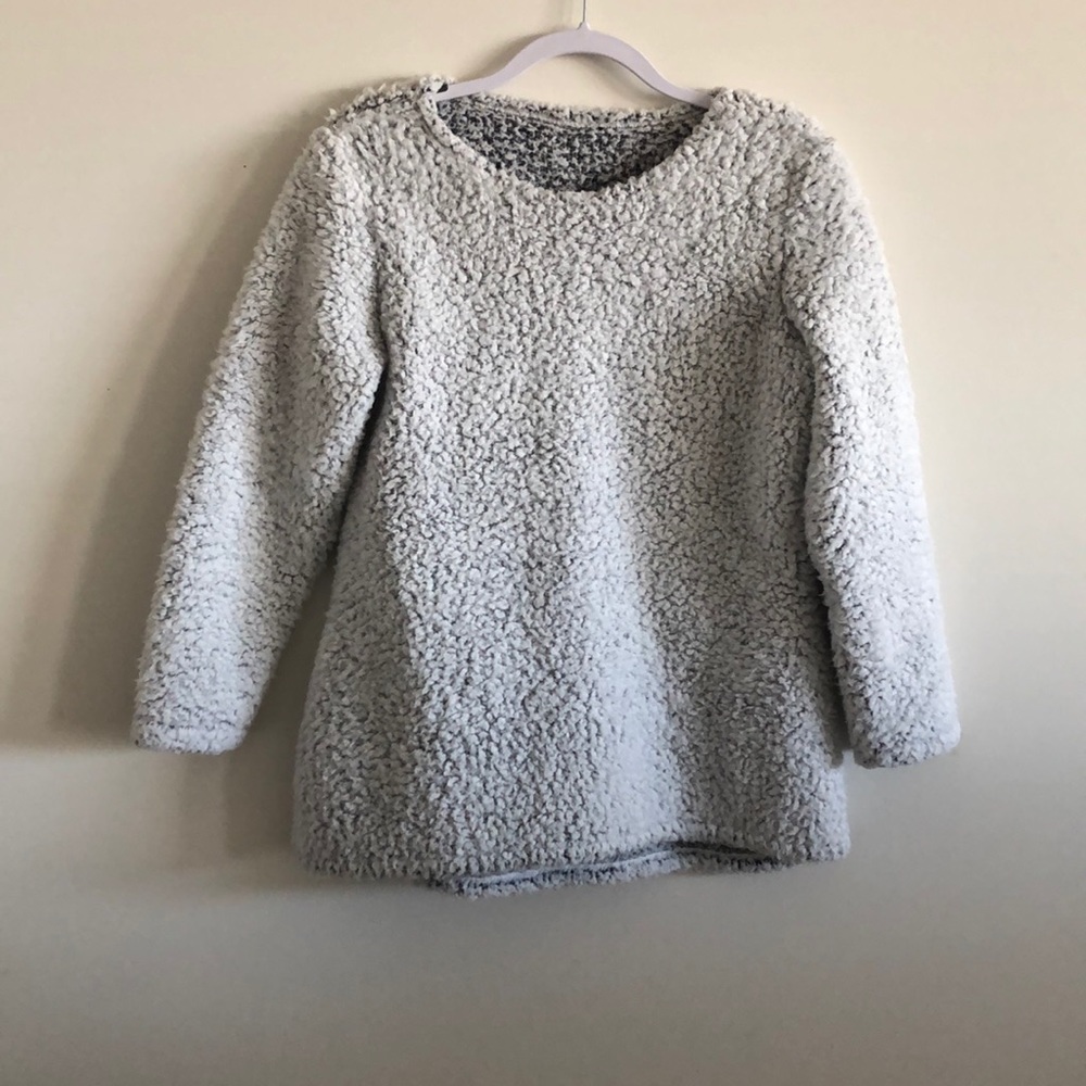 Oversized faux fur sweater